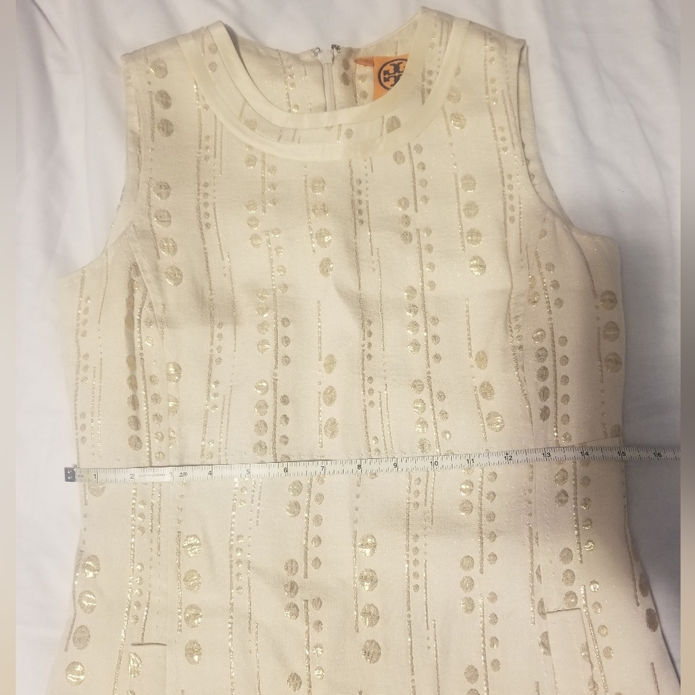 Tory Burch Midi Dress Embroided Size 2 - Picture 7 of 16